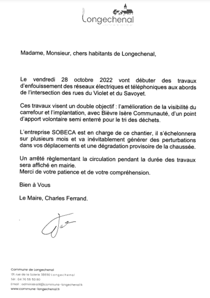travaux violet 2022
